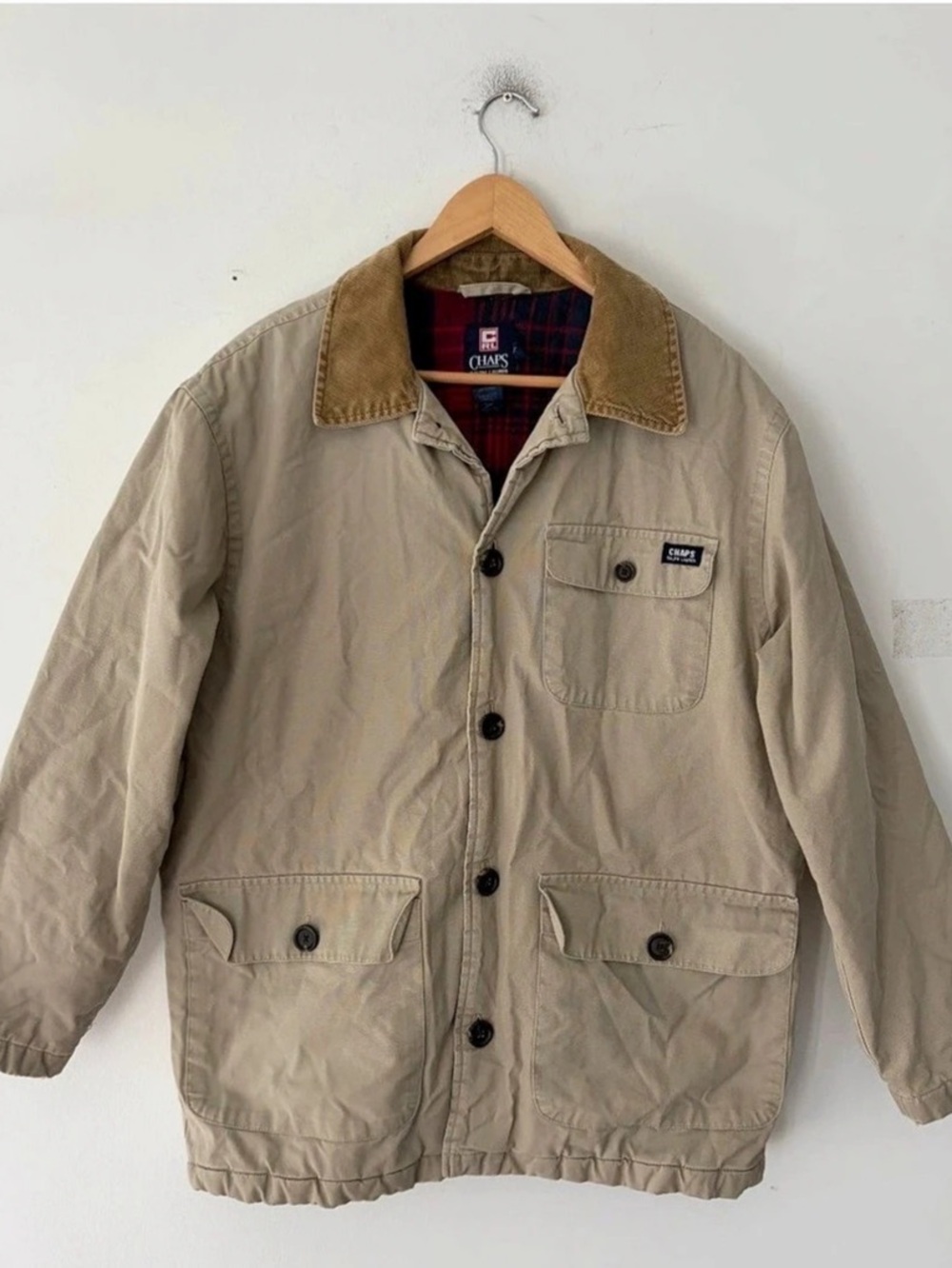 Vintage Ralph Lauren Chaps Chore Flannel Barn Jacket Size S
